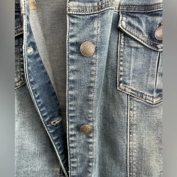 Chico’s Denim Jacket Size 3 womens 16/18 - Picture 4 of 5